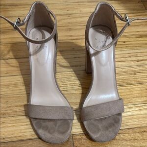 A New Day Women's Nude Ankle Strap Heels